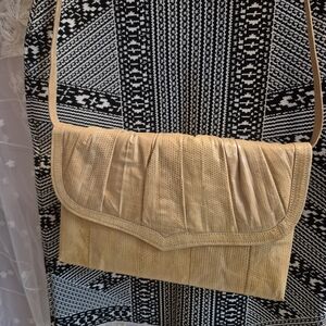 Chic Beige Clutch with Strap